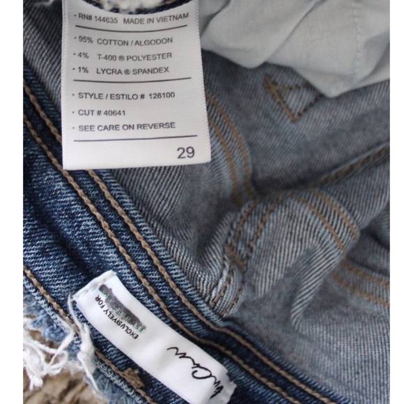 Preowned KanCan High Rise Rolled Hem Boyfriend Jeans 29 8 - Picture 10 of 10